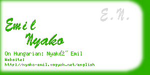 emil nyako business card